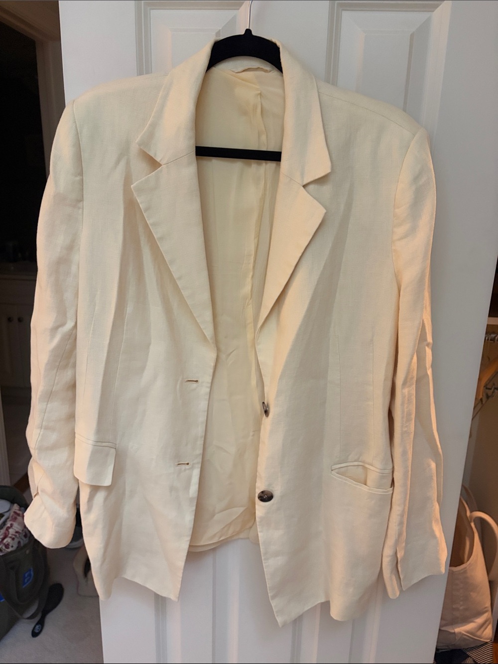 & Other Stories Cream Lightweight Women's Blazer